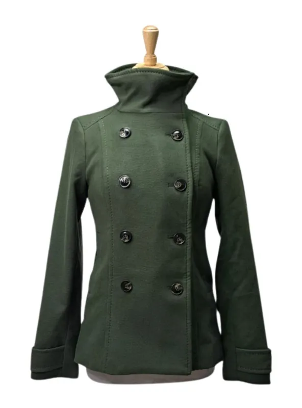 Swedish Brand Ladies Soft Wool Blend Coat - Green sold by FBO