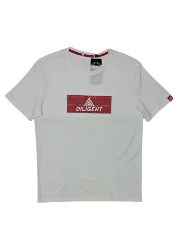 International Brand #Cutlable Mens Printed Tee - White sold by FBO