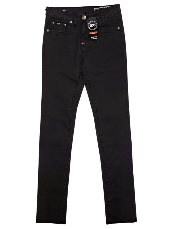 Gas Denim Ladies Straight Fit Jean - Black sold by FBO