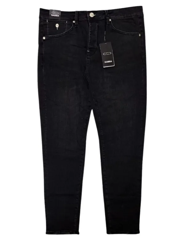 Gabbia Denim Mens Basic Fade Jeans - Black sold by FBO