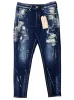 On Denim Mens Ribbed Slim Fit Jean - Blue sold by FBO