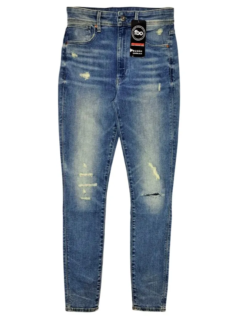 G Star Raw Jean Ladies High Waist Jean - Blue sold by FBO