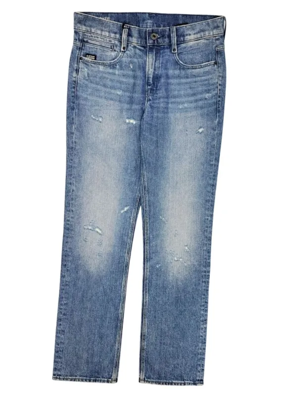 G Star Raw Denim Mens Noxer Straight Jean - Blue sold by FBO