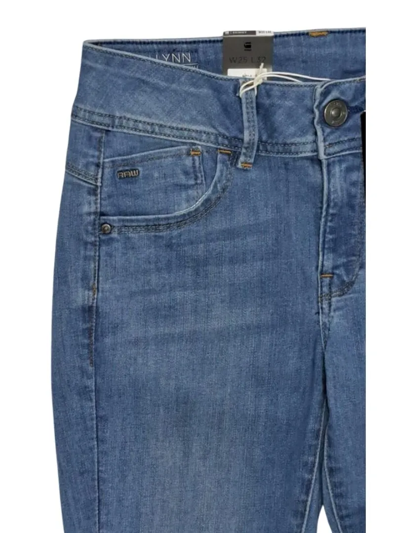 G Star Raw Denim Ladies Lynn Mid Skinny Ankle Jean - Blue sold by FBO product image thumbnail 3