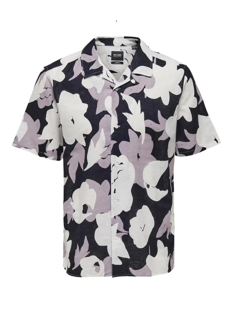 Only & Sons Mens Linen Printed Shirt - Multi color sold by FBO product image thumbnail 2