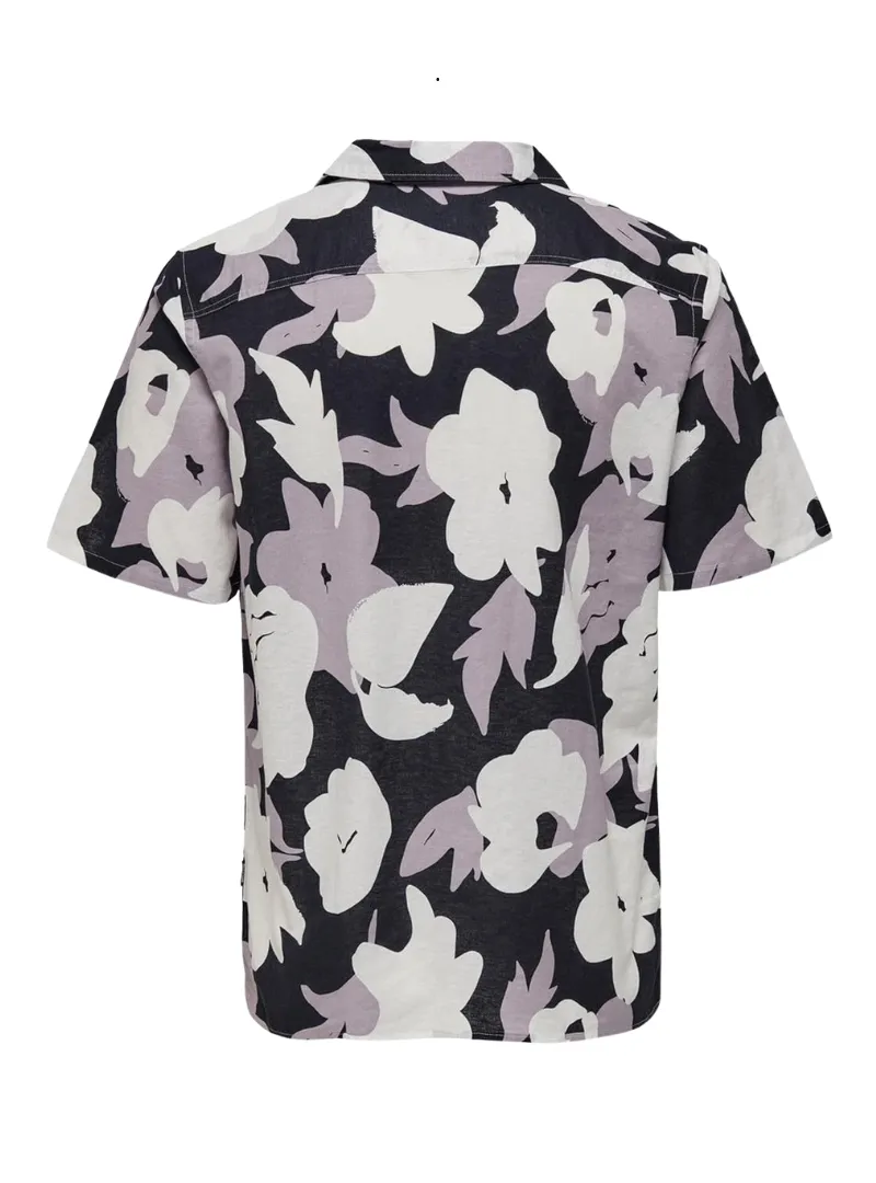 Only & Sons Mens Linen Printed Shirt - Multi color sold by FBO product image thumbnail 3