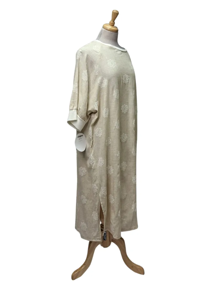 Made In Italy Ladies Leila Linen Dress - Beige sold by FBO product image thumbnail 2