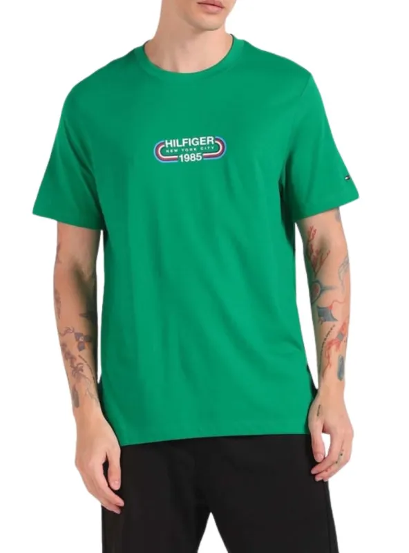 Tommy Hilfiger Men Printed Tee - Green sold by FBO