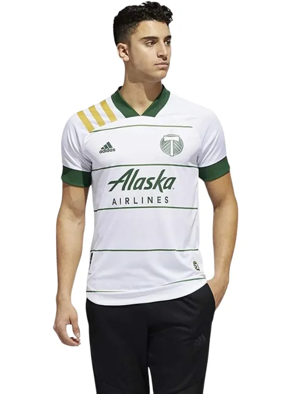 Adidas Mens Active Tee - White/Green sold by FBO