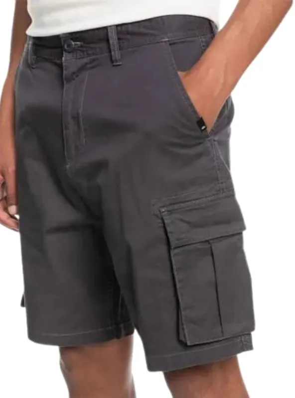 Review Mens Relaxed - Cargo Shorts - Dark Grey sold by FBO