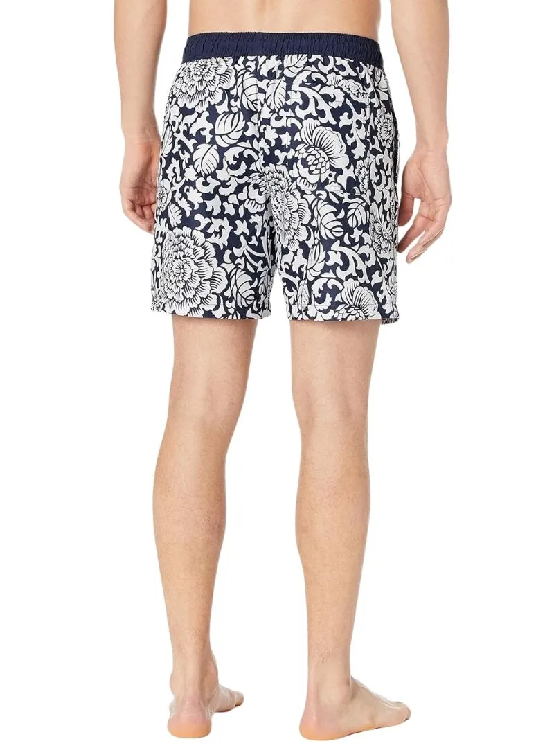 Amazon Essentials Mens Printed Swim Short - Navy/White sold by FBO product image thumbnail 3