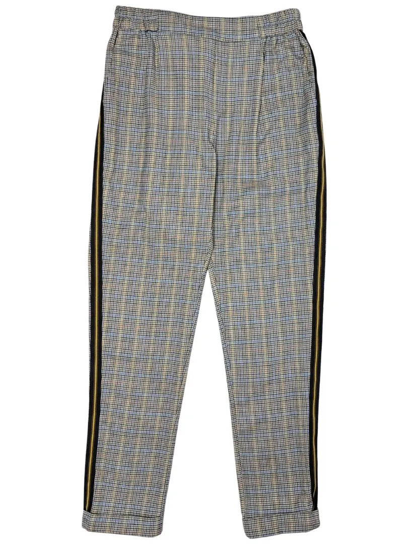 Cache Cache Ladies Patterned Trouser - Black/Blue sold by FBO