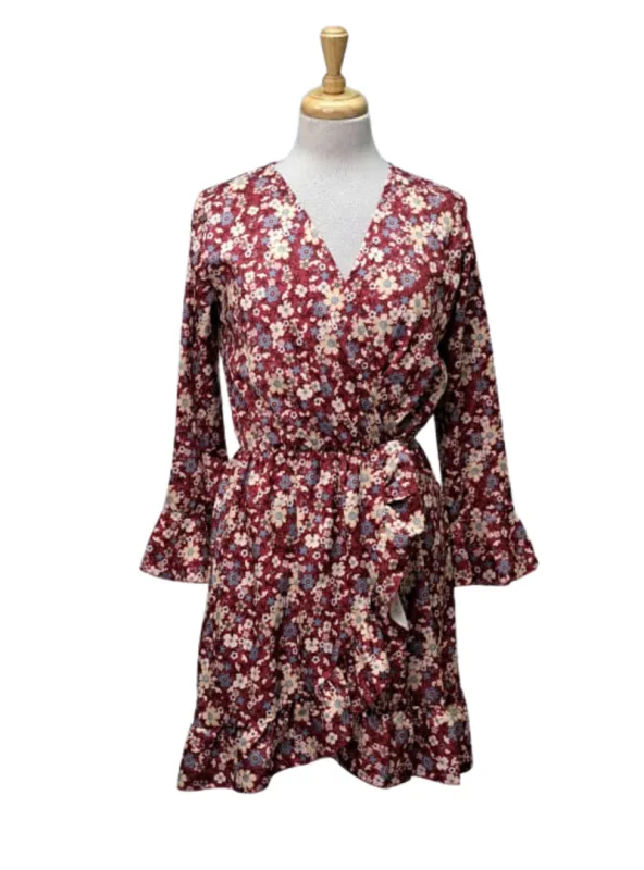 Inside Ladies Floral Dress - Red sold by FBO