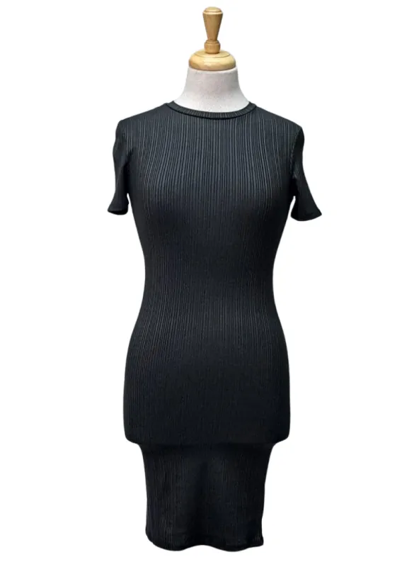 Inside Ladies Ribbed Dress - Black sold by FBO