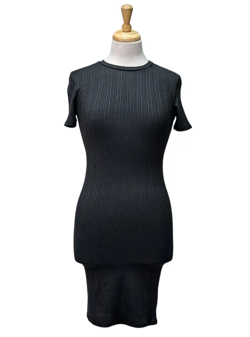 Inside Ladies Ribbed Dress - Black sold by FBO