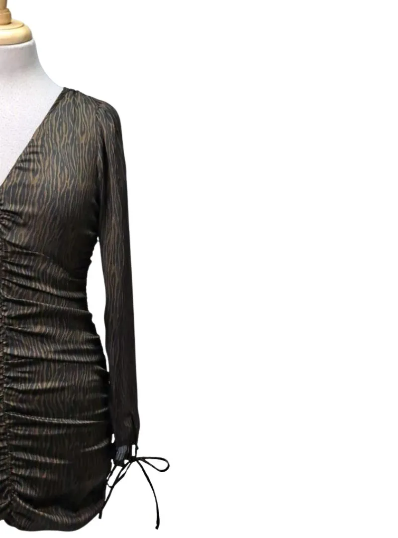 Cropp Ladies detailed printed dress - Black/Brown sold by FBO product image thumbnail 2