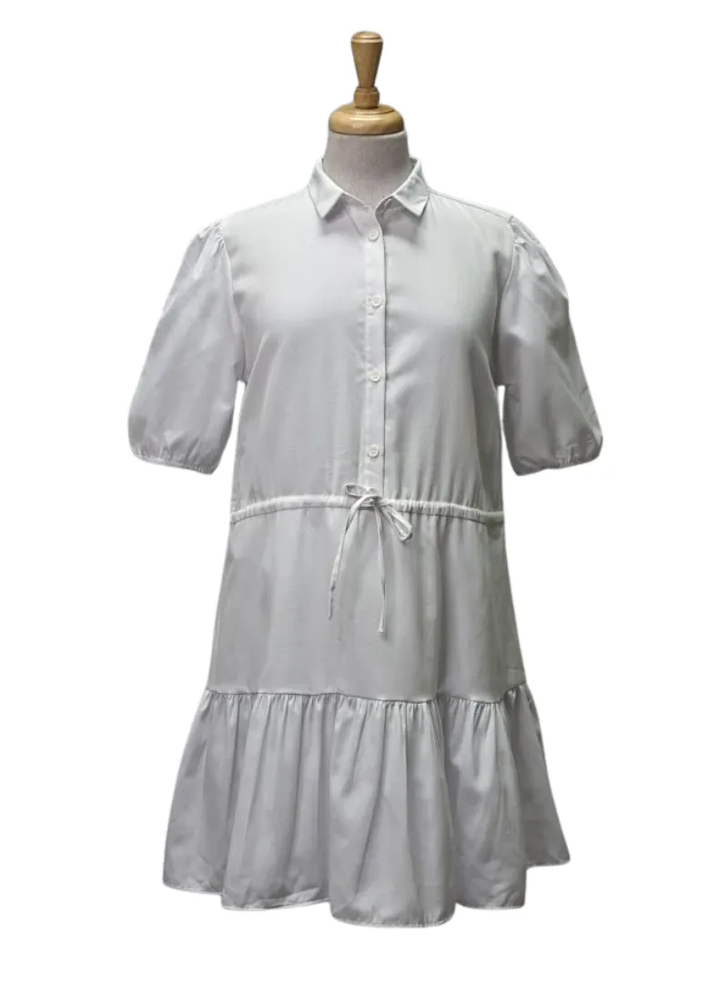 Cropp Ladies Short Ruffle Dress - White sold by FBO