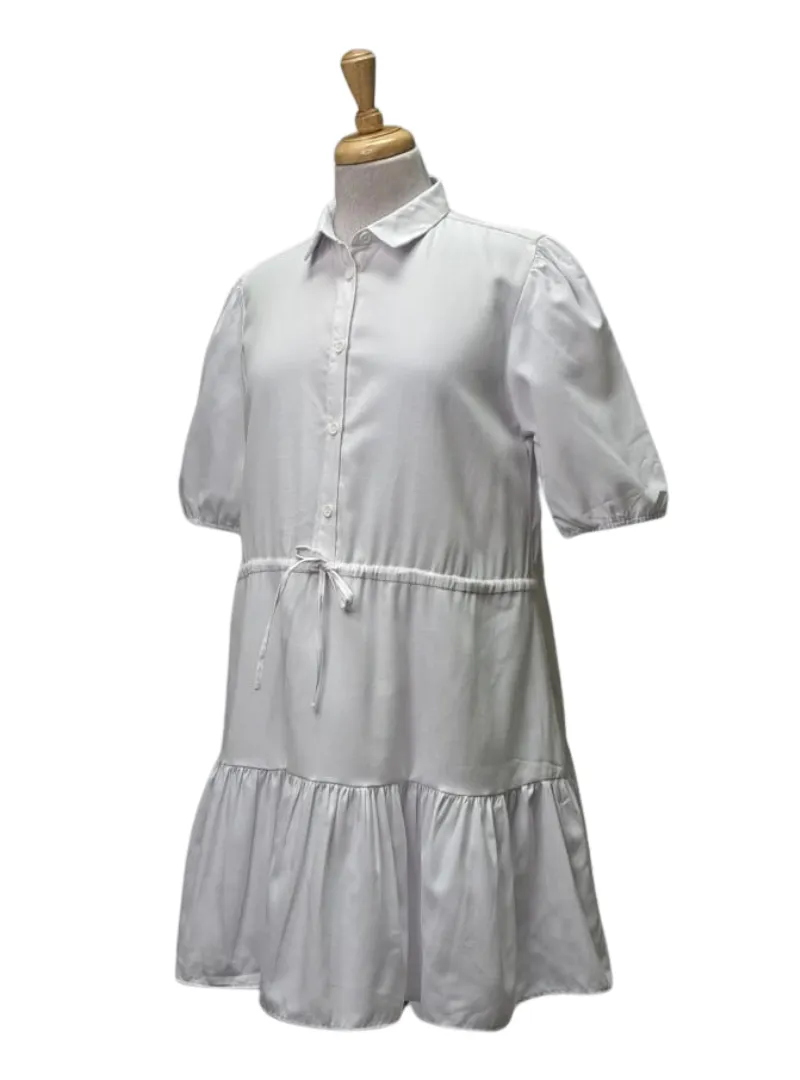 Cropp Ladies Short Ruffle Dress - White sold by FBO product image thumbnail 2