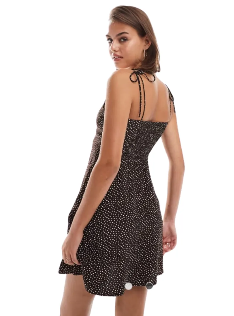 Leger Ladies Polka Dot Dress - Brown sold by FBO product image thumbnail 3