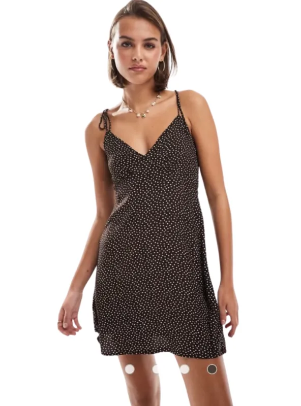 Leger Ladies Polka Dot Dress - Brown sold by FBO