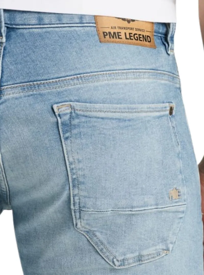 Pme Legend Mens Detailed Denim Shorts- Blue sold by FBO product image thumbnail 5