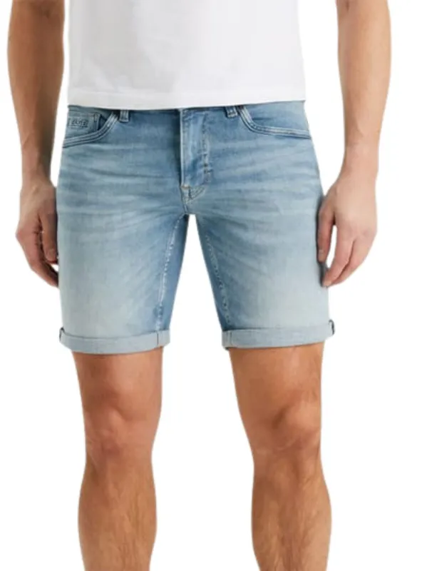 Pme Legend Mens Detailed Denim Shorts- Blue sold by FBO