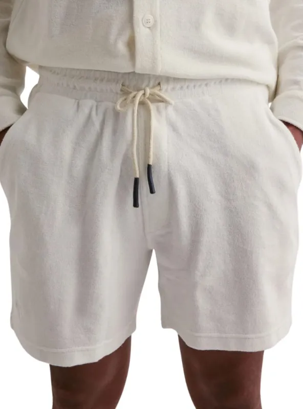 Oas Mens Terry Shorts - White sold by FBO