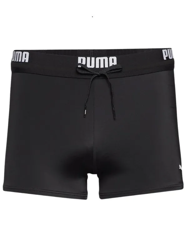 Puma Mens Swim Logo Trunk - Black/White sold by FBO