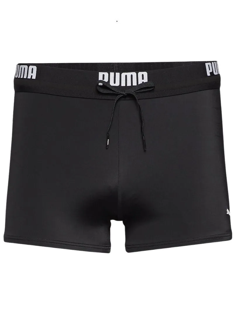 Puma Mens Swim Logo Trunk - Black/White sold by FBO