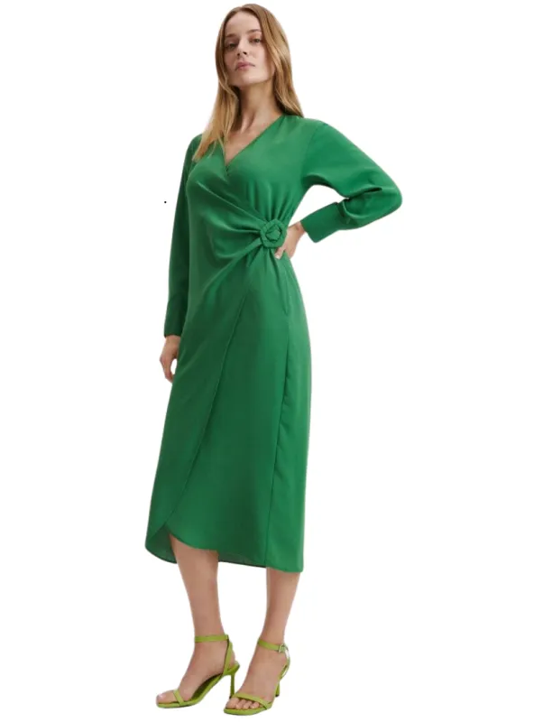 Reserved Ladies Tie Detail Dress - Green made by Reserved