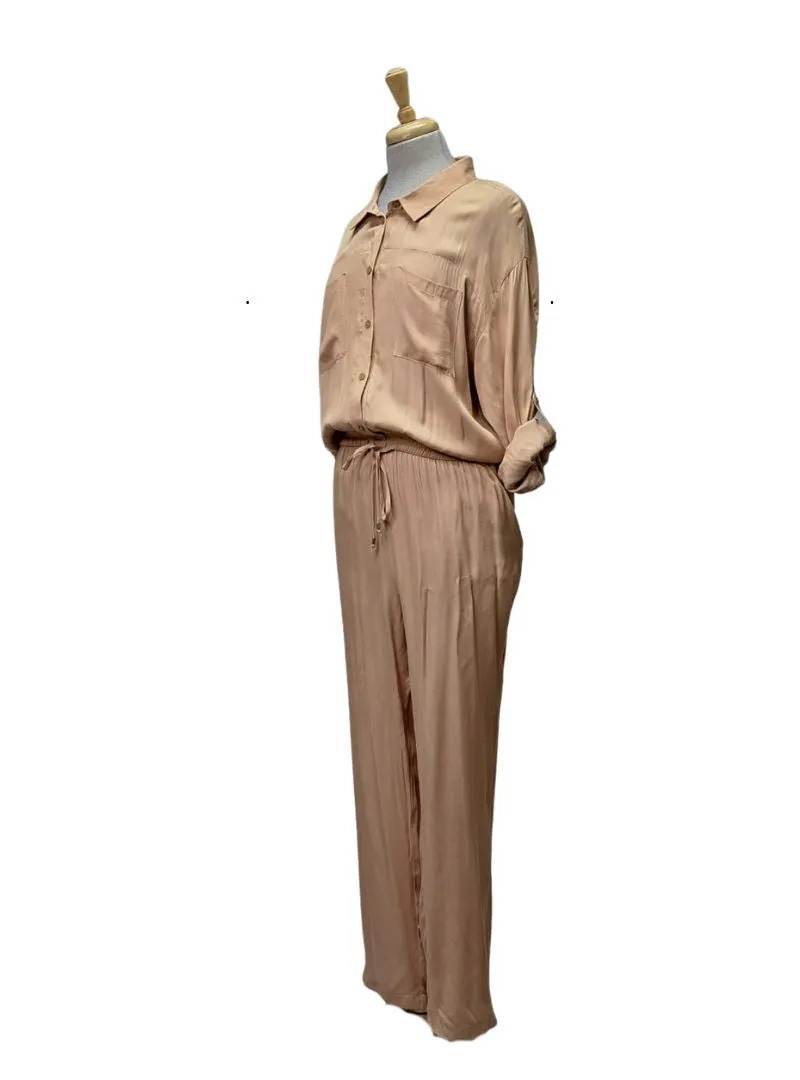 Lascana Ladies Buttoned Jumpsuit - Beige sold by FBO product image thumbnail 2