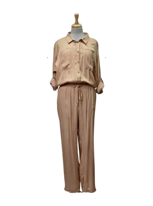 Lascana Ladies Buttoned Jumpsuit - Beige sold by FBO