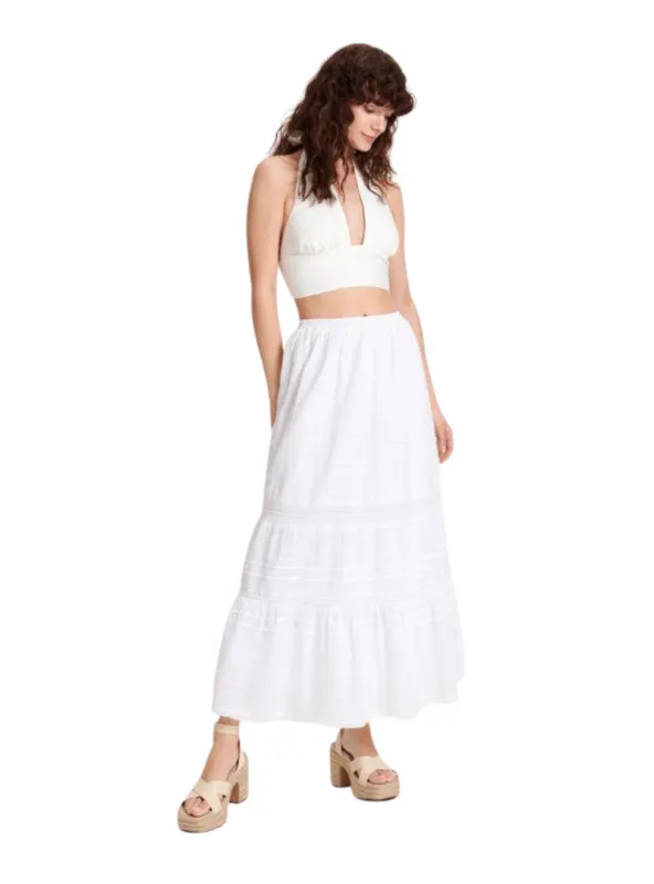 Reserved Ladies Ruffle Skirt - White sold by FBO