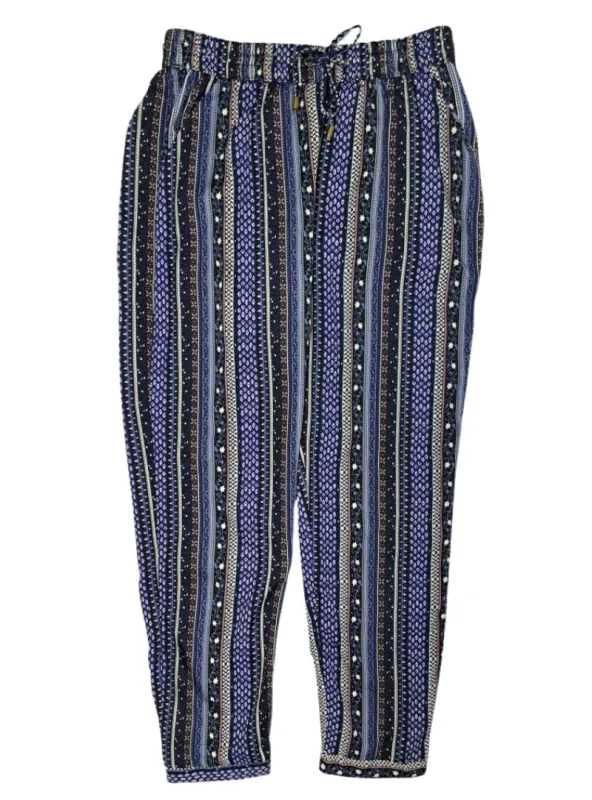 Inside Ladies Detailed Trouser - Blue/Black/White sold by FBO