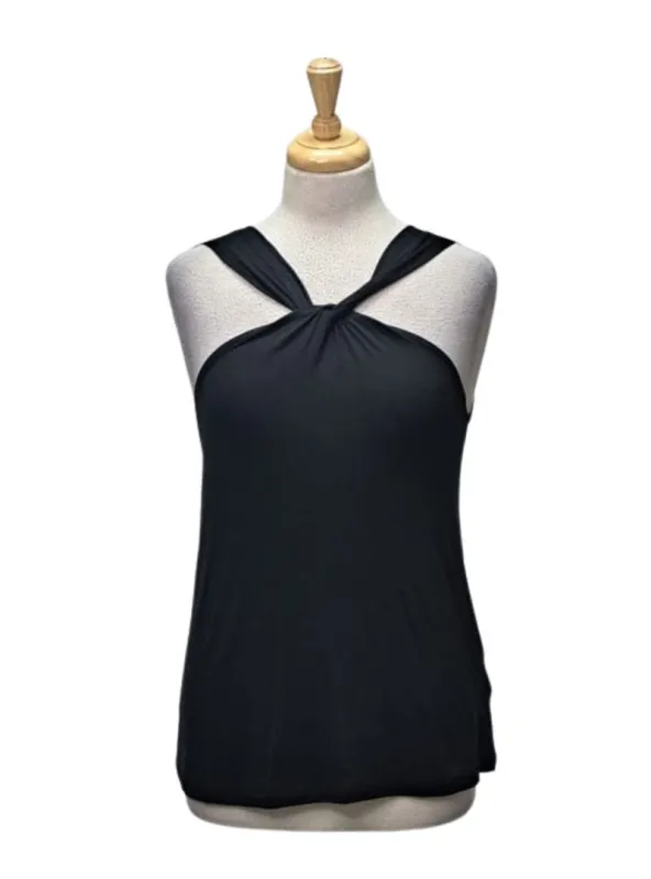 Rainbow Ladies Detail Top - Black sold by FBO