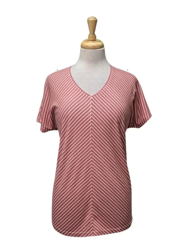 Lascana Ladies Striped Detail Top - White sold by FBO