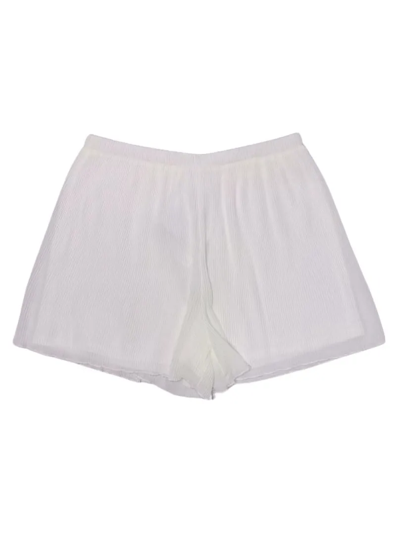 Leger Ladies Pleated Casual Short - White sold by FBO