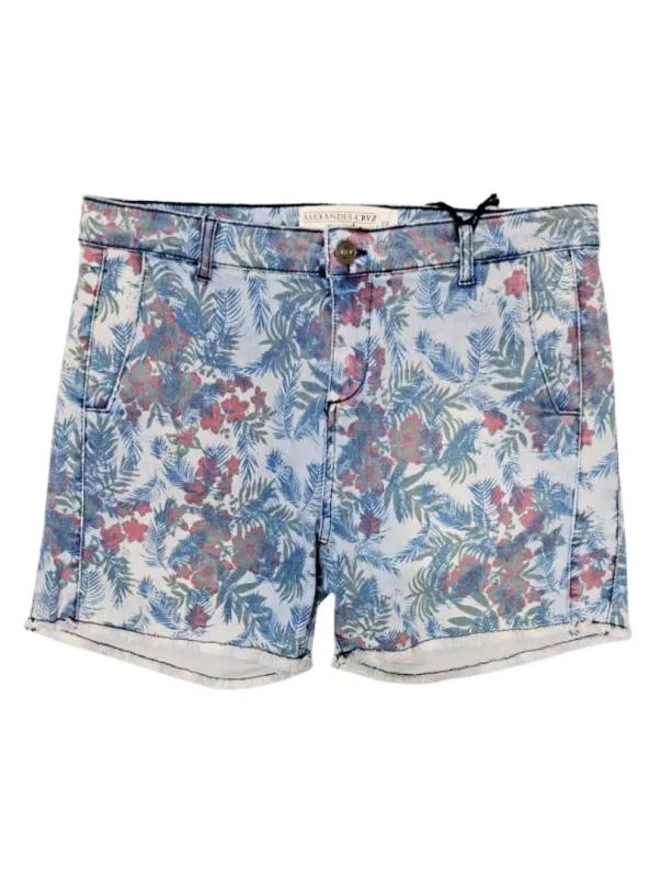 Alexander CRVZ Ladies Floral Print Short - Navy/Green/Red/Blue sold by FBO