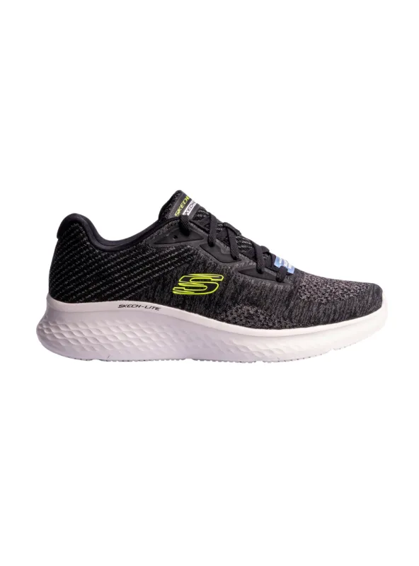 Skechers Mens Lite Pro Faregrove Trainers - Black/Lime sold by FBO
