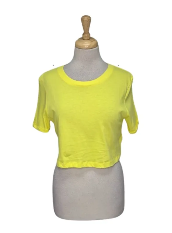 Terranova Ladies Basic Top - Yellow sold by FBO