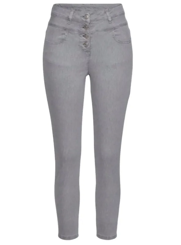 Lascana Ladies Four Button Jeans - Grey sold by FBO