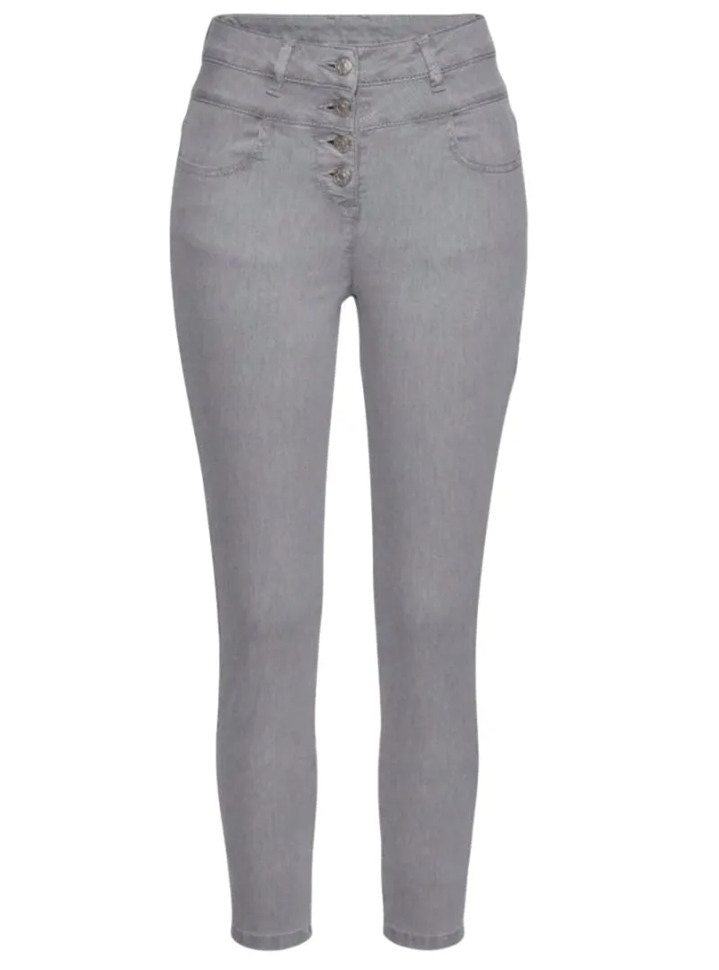Lascana Ladies Four Button Jeans - Grey sold by FBO