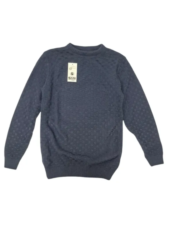 SVH Mens Knitted Pullover - Navy sold by FBO