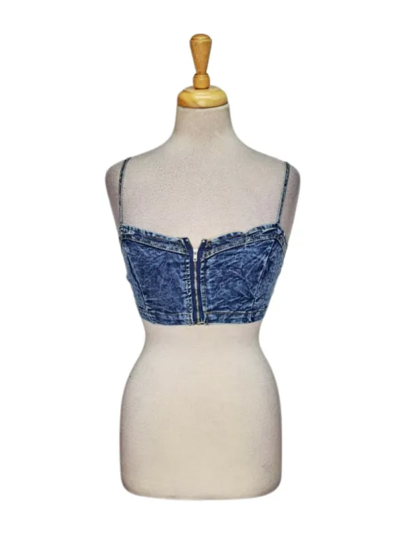 Kiwi Sleevless Ladies Blouse - Blue Denim sold by FBO