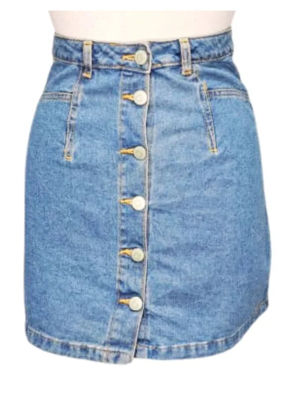 Terranova Ladies Denim Skirt - Blue sold by FBO