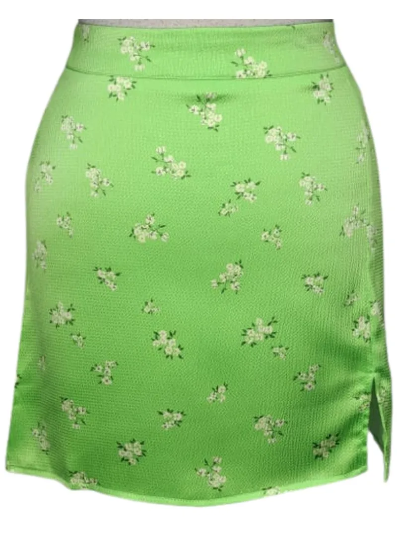 House Brand Ladies Detail Skirt - Green/White sold by FBO