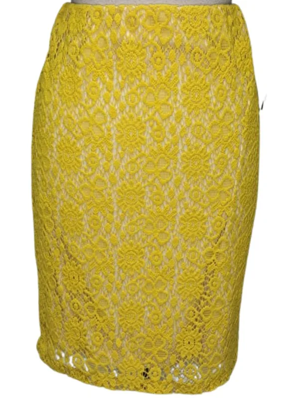 Floresumunoz Ladies Detail Skirt - Yellow sold by FBO