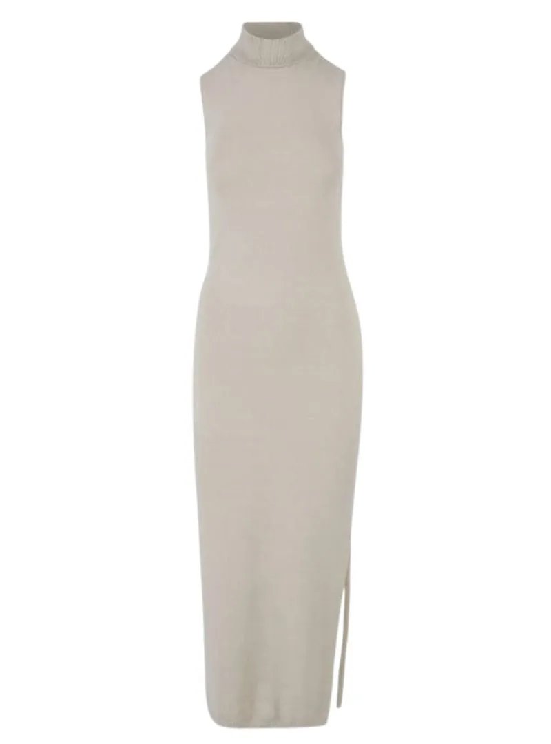 Urban Classic Ladies Fleece Polo Neck Dress - Beige sold by FBO product image thumbnail 3