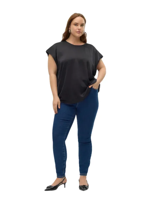 Vero Moda Curve Ladies VMCELLY Mr Skinny Jeans - Blue sold by FBO