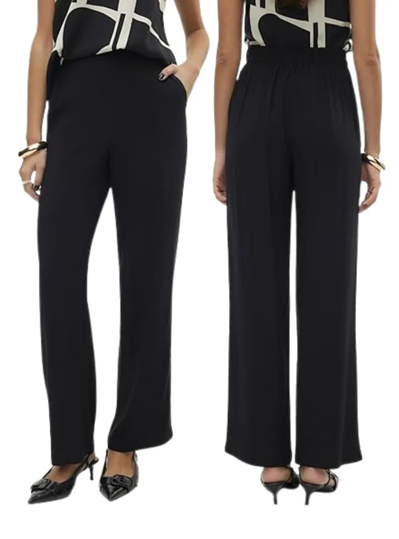 Vero Moda Curve Ladies Joy Hw Wide Pants - Black sold by FBO product image thumbnail 2